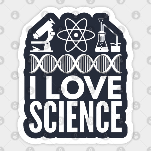 I love Science Sticker by AstroGearStore